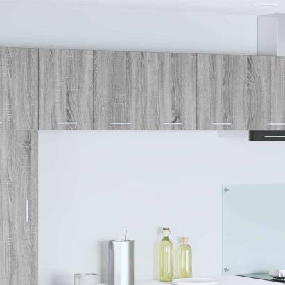 Dulap suspendat Riga 2 pcs Gri Sonoma și Alb 60 x 31 x 40 cm GartenMobel Dekor