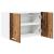 Dulap suspendat cu raft Riga Lemn vechi și Alb 60 x 31 x 40 cm GartenMobel Dekor