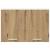 Dulap suspendat Riga Stejar Artisan și Alb 60 x 31 x 40 cm GartenMobel Dekor