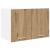 Dulap suspendat Riga Stejar Artisan și Alb 60 x 31 x 40 cm GartenMobel Dekor
