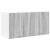 Dulap suspendat Riga Gri Sonoma 80 x 31 x 40 cm Lemn compozit GartenMobel Dekor