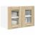 Dulap suspendat cu ușă Riga 2 pcs Stejar Sonoma 60 x 31 x 40 cm GartenMobel Dekor