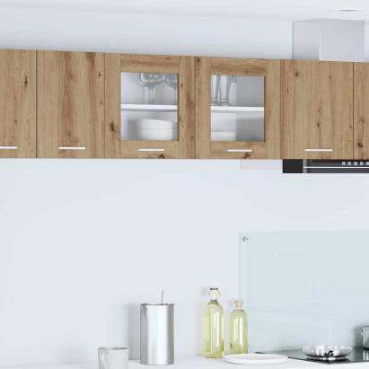 Dulap suspendat Riga Stejar Artisan și Alb 80 x 31 x 40 cm GartenMobel Dekor