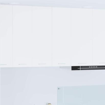 Dulap suspendat cu raft Riga Alb 30 x 31 x 80 cm Lemn compozit GartenMobel Dekor