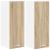 Dulap suspendat Riga 2 pcs Stejar Sonoma și Alb 30 x 31 x 80 cm GartenMobel Dekor