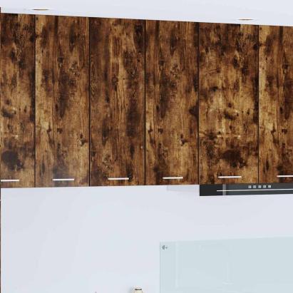 Dulap suspendat Riga Stejar afumat și alb 30 x 31 x 80 cm GartenMobel Dekor