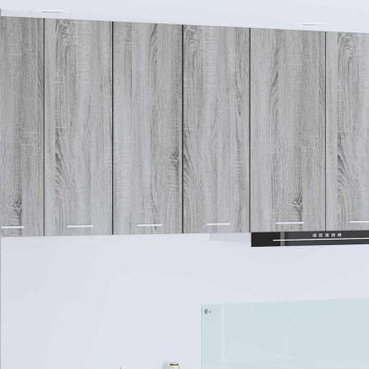 Dulap suspendat Riga 2 pcs Gri Sonoma și Alb 30 x 31 x 80 cm GartenMobel Dekor