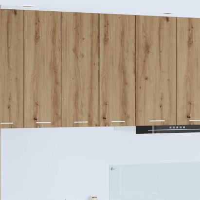 Dulap suspendat Riga Stejar Artisan și Alb 30 x 31 x 80 cm GartenMobel Dekor