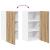 Dulap suspendat Riga Stejar Artisan și Alb 40 x 31 x 80 cm GartenMobel Dekor
