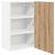 Dulap suspendat Riga Stejar Artisan și Alb 50 x 31 x 80 cm GartenMobel Dekor
