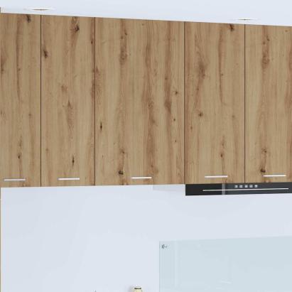 Dulap suspendat Riga Stejar Artisan și Alb 50 x 31 x 80 cm GartenMobel Dekor