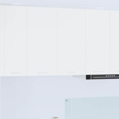 Dulap suspendat cu raft Riga Alb 80 x 31 x 80 cm Lemn compozit GartenMobel Dekor