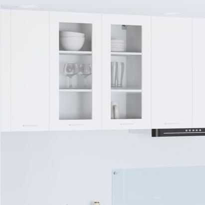 Dulap suspendat cu raft Riga Alb 80 x 31 x 80 cm Lemn compozit GartenMobel Dekor