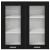 Dulap suspendat Riga Stejar Negru 80 x 31 x 80 cm Lemn compozit GartenMobel Dekor