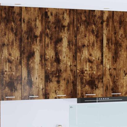 Dulap suspendat cu raft Riga Stejar fumuriu 40 x 31 x 100 cm GartenMobel Dekor