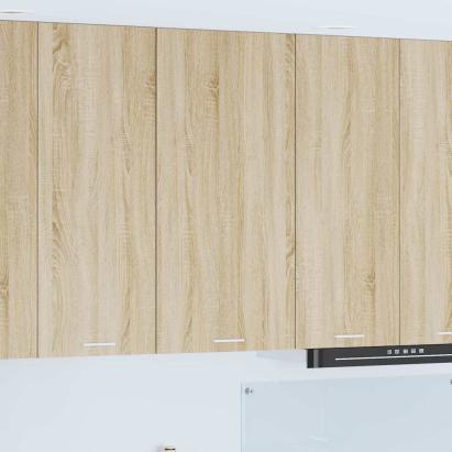 Dulap suspendat Riga Stejar Sonoma și Alb 50 x 31 x 100 cm GartenMobel Dekor