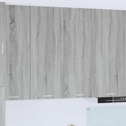 Dulap suspendat Riga Gri Sonoma 80 x 31 x 100 cm Lemn compozit GartenMobel Dekor