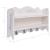 Cuier de perete, alb, 50 x 10 x 30 cm, lemn GartenMobel Dekor