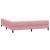 Pat cu arcuri fără saltea roz 180x220 cm catifea GartenMobel Dekor