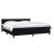 Pat box spring cu saltea, negru, 180x210 cm, catifea GartenMobel Dekor