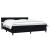 Pat box spring cu saltea, negru, 180x210 cm, catifea GartenMobel Dekor