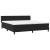 Pat box spring cu saltea, negru, 180x220 cm, catifea GartenMobel Dekor