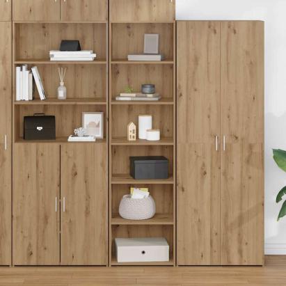 Dulap Stejar Artizanal 50 x 41 x 185 cm Lemn compozit GartenMobel Dekor