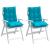 Perne scaun cu spătar mic, 2 buc., turcoaz, țesătură oxford GartenMobel Dekor