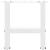 Picioare pentru măsuță de cafea, albe, 2 buc., 40x(30-31) cm, oțel GartenMobel Dekor