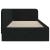 Cadru de pat colțar cu headboard Negru 90 x 200 cm țesătură GartenMobel Dekor