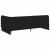 Cadru de pat colțar cu headboard Negru 90 x 200 cm țesătură GartenMobel Dekor