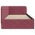 Cadru de pat colțar cu headboard Roșu Vin 90 x 200 cm țesătură GartenMobel Dekor