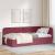 Cadru de pat colțar cu headboard Roșu Vin 90 x 200 cm țesătură GartenMobel Dekor