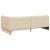 Cadru de pat colțar cu headboard Crem 100 x 200 cm țesătură GartenMobel Dekor