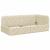 Cadru de pat colțar cu headboard Crem 100 x 200 cm țesătură GartenMobel Dekor