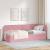 Cadru de pat colțar cu headboard Roz 80 x 200 cm Catifea GartenMobel Dekor