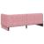 Cadru de pat colțar cu headboard Roz 80 x 200 cm Catifea GartenMobel Dekor