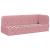 Cadru de pat colțar cu headboard Roz 80 x 200 cm Catifea GartenMobel Dekor