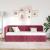 Cadru de pat colțar cu headboard Roșu Vin 80 x 200 cm Catifea GartenMobel Dekor
