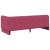 Cadru de pat colțar cu headboard Roșu Vin 80 x 200 cm Catifea GartenMobel Dekor