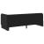 Cadru de pat colțar cu headboard Negru 80 x 200 cm Catifea GartenMobel Dekor