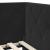 Cadru de pat colțar cu headboard Negru 80 x 200 cm Catifea GartenMobel Dekor