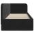 Cadru de pat colțar cu headboard Negru 80 x 200 cm Catifea GartenMobel Dekor