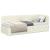 Cadru de pat colțar cu headboard Crem 80 x 200 cm Catifea GartenMobel Dekor