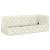 Cadru de pat colțar cu headboard Crem 80 x 200 cm Catifea GartenMobel Dekor