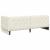 Cadru de pat colțar cu headboard Crem 80 x 200 cm Catifea GartenMobel Dekor