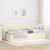 Cadru de pat colțar cu headboard Crem 80 x 200 cm Catifea GartenMobel Dekor