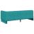 Cadru de pat colțar cu headboard Turcoaz 80 x 200 cm Catifea GartenMobel Dekor