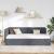 Cadru de pat colțar cu headboard Gri închis 90 x 190 cm Catifea GartenMobel Dekor