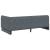 Cadru de pat colțar cu headboard Gri închis 90 x 190 cm Catifea GartenMobel Dekor